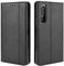HualuBro Sony Xperia 1 II Case, Retro PU Leather Full Body Shockproof Wallet Flip Case Cover with Card Slot Holder and Magnetic Closure for Sony Xperia 1 II Phone Case (Black)
