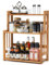 GIANTEX Gewürzregal Bambus 3 Etagen, Eck Küchenregal Organizer, Gewürzständer Holz natürlich, Küchen Gewürze Regal Küchenregal stehend, Regalsystem Küche Gewürzorganiser Küchen-Organizer für Küche