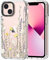 MOSNOVO Case for iPhone 13 Mini, [Buffertech 6.6ft Military-Grade Drop Protection] [Anti Peel Off Tech] Clear TPU Bumper Phone Case Cover Design - Wild Meadow