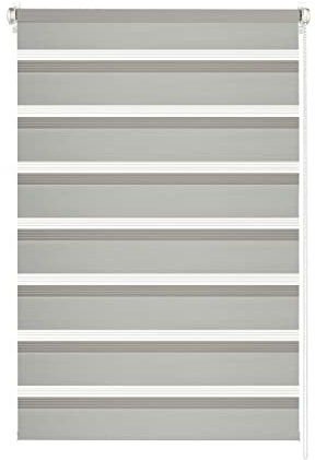 EASYFIX Doppelrollo hellgrau 60 x 150