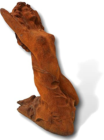 aubaho Skulptur Frau Eisen Akt Erotik Liebe Rost Figur Statue Antik-Stil