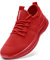 Tvtaop Chaussures de Sport Running Femme Sneakers Fitness Basket Tennis Légères Respirante Outdoor Training,Rouge 41 EU