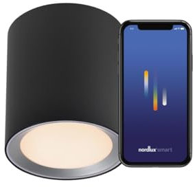 Nordlux 2110850103 Landon Long Smart LED-Deckenleuchte LED LED EEK: F (A - G) 8W Schwarz