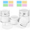 HOTUT Airless Pumpspender, 3 Stück Creme Pumpspender, Nachfüllbar Vakuum Kosmetikbehälter, Leer Lotion Pumpflasche mit Deckel für Reise Home Verwendung(15ml + 30ml + 50ml)