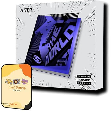 ATEEZ THE WORLD EP.2 : OUTLAW Album [A VER.]+Pre Order Benefits+BolsVos Exclusive K-POP Inspired Digital Merches (Goal Setting Planner, Sticker Pack)