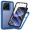 XINYEXIN Case for Xiaomi 13T Xiaomi 13T Pro, Built-in Screen Protector 360 Degree Full Body Shockproof Heavy Duty Protection Case, Rugged Bumper Armor Clear Case - Dark Blue