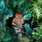 Pro-Art Glasbild Jaguar in the jungle, 50x50 cm