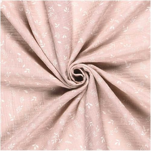 Musselin-Stoff Little Flower ab 0,5m Oeko-Tex Double Gauze Windeltuch Mulltuch