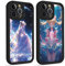 nurkorki 2 Stück Niedlich Mädchen Handyhülle für iPhone 14 Hülle 6,1,Anime Charaktere Muster Kawaii Design Aesthetic Schutzhülle für Frauen,TPU Silikon Stoßfest Case,Schwarz Kawaii