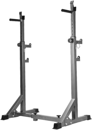 PUFAHAU Professionelles Squat Rack Krafttrainingsgerät Home Sports Fitness Power Rack Power Cages Parallel Barren Squat Rack Haushalts-Multifunktionsbank