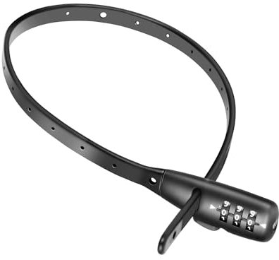 SCMEGA Zip Tie Bike Lock 3-Digit Combo Adjustable Cable Lock, for Bicycle, Kids Bike, Cabinet, Stroller, Helmet, Toolboxes, Lightweight Café Stop Child-Proof Cabinet Fridge Small Lock (1Pack)