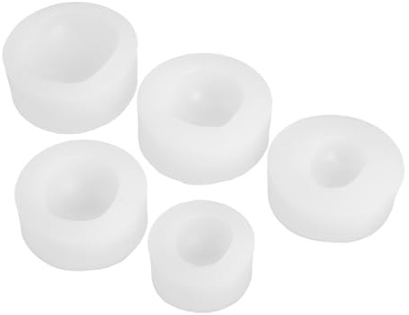 Hohopeti 5 Silikon Puppengesichtsformen aus Silikon für Ton und Epoxidharz
