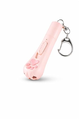 PawnTech - Laser pour Chats - Jouet interactifs pour Chats Et Chiens I Rechargeable par USB avec 3 Modes Réglables I Marque Française (Petale Rosé)