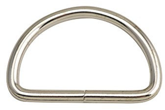Wuuycoky 5,1 cm Innendurchmesser, silberfarbene D-Ring-Schnallen, D-Ring, nicht geschweißt, für Gurtband, 6 Stück