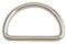 Wuuycoky 5,1 cm Innendurchmesser, silberfarbene D-Ring-Schnallen, D-Ring, nicht geschweißt, für Gurtband, 6 Stück