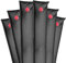 Robelle 3804-BLK-06 Deluxe 16g. Single-Chamber 4-Foot Winter Water Tube for Swimming Pool Covers, 6-Pack, Black