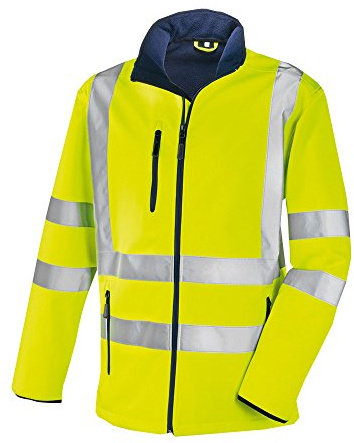 teXXor® Warn-Wetterschutz-Softshelljacke NIAGARA, leuchtgelb, Gr. XXXL