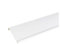 Bande de rive biseau ALUMINIUM Blanc - 2M - Dimension du profilé 250 mm