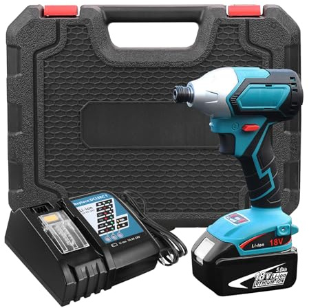GatoPower 18V 5.0Ah Lithium-Ion Replacement for Makita Battery + 14.4-18V 7A Replacement for Makita Fast Charger DC18RCT + Compatible for Cordless Power Drill Tool Box Kits