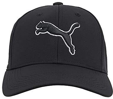 PUMA Unisex-Erwachsene Evercat Dillon Stretch Fit Cap Baseballkappe, Schwarz/Silber, S/M