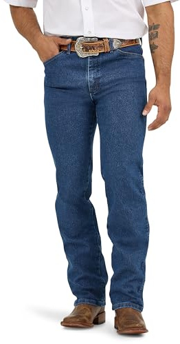 Wrangler Mens Cowboy Cut Active Flex Slim Fit Jean, Stonewash, 30W x 30L