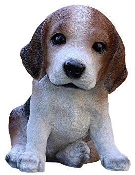 ZTIANEF Statuen Dekoartikel Skulpturen Figuren Beagle Dekoration Welpe Mops Bichon Sharpei Modell Tier Hund Desktop Dekoration Geburtstagsgeschenk-15 × 11 × 15Cm_As_Shown