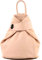 modamoda de - T179 - ital : sac à dos pour femme en cuir, Rose pastel, m