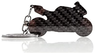 BlackStuff Carbon Karbonfaser Schlüsselanhänger Kompatibel mit Motorrad YZF-R1 2009-2014 BM-013