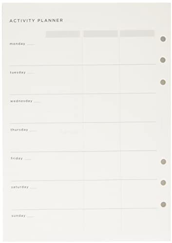 Filofax Einlage Organiser Activity Planner - A5, White, 132848