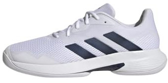 Adidas Herren CourtJam Control Tennis Shoes Tennisschuhe, Cloud White/Team Navy/Cloud White, 46 EU