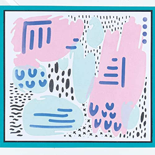 Sizzix Layered Stencils 4PK Abstract Marks by Lisa Jones, One Size