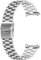 Juntan 20mm 22mm gebogene feste Enden Edelstahl Uhrenarmband Metall Matte gebürstete Halbmond Links Taper Uhrenarmband Double Diver Schließe Schwarz und Sliver für Männer und Frauen