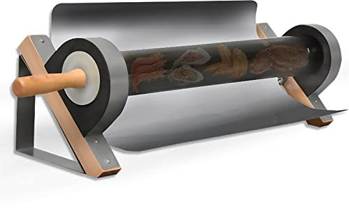 DISHENGZHEN Réchaud de Camping Solaire Le Plus Rapide – Four extérieur Portable, Gril, Cuisson, Vapeur et sauté – Fabriqué en Acier Inoxydable de qualité Alimentaire et matériau de Tube sous Vide –