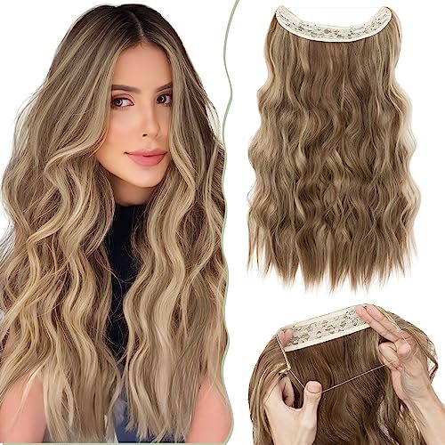 SEGO Secrets Haar Extensions Haarverlängerung 1 Tresse Haarteile mit Clip Invisible Secret Synthetik wie Echthaar 50 cm