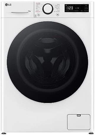LG F4R5010TSWW Lavatrice 10kg AI DD, Classe A-10%, 1400 Giri, TurboWash, Vapore