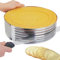 Cake Rings, Cake Cutter Ring 9-12inch Adjustable Stainless Steel Round DIY Layer Slicer Anti-Rust Washable Mousse Bread Crepe Cake Leveller