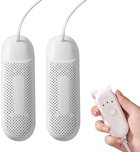 Gobesty Schuhtrockner Elektrisch, Tragbarer Schuhwärmer Elektrischer Schuhtrockner Schuhheizung mit 3 Modi Timer, Stiefeltrockner Handschuhtrockner für Schuhe, Hüte, Socken, Skischuhe (EU-Stecker)