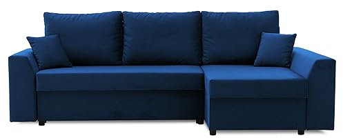 Eckcouch Paul 2 PRO mit Bettkasten! Best! Wohnzimmer möbel mit schlaffunktion. Polstermöbel, bequem schlafcouch, Stoff Kronos, Eckseite: RECHTS (Kronos 09 (Rechts))