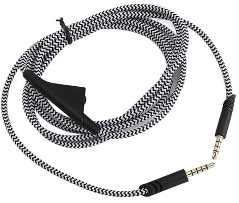 Gaming Headset Verlängerungskabel für Astro A10 A40 A40 TR, Ersatz Geflecht Kopfhörer Verlängerungskabel mit Lautstärkeregler für Player, Laptop, PC, Smartphone