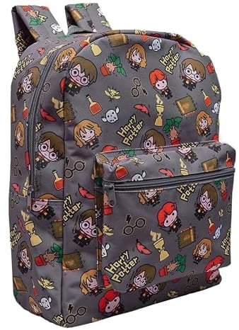 Harry Potter School Bag Backpack Girls Boys School Rucksack Chibi Character Print