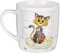 Widdle Gifts Bug Art Kimba Kitten Stylish Mug Barrel Coffee Mug | Ceramic Coffee Mug for Home or Work | Large Mug for Hot Drinks | Tea Cup 1743