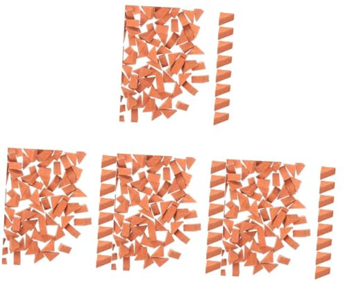 Vaguelly 800stücke Miniatur Ziegelsteine Stapelbare Ziegel Für Kreative Sandkasten-Dekorationen Leichte Tragbare Bauklötze Für Gartenprojekte Maßstab Für Miniaturlandschaften