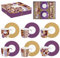 Easy Life COFFRET 6 TASSES A CAFE 10CL EN PORCELAINE GEOMETRIC ART