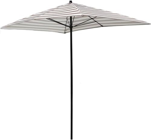 Parasol Plage Parasol De Balcon Parasol De Patio À Rayures Rectangulaires D'extérieur, Parasol De Plage Sans Base, Parasol De Table De Marché Pour Jardin Et Plage, 6,6 Pieds/2M Parasol De Jardin Exter