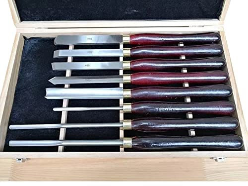 Drechselwerkzeuge für Holzdrehmaschinen, Meißel-Set, Hartmetall-Drechselwerkzeuge, Drehmeißel, 8-teiliges Werkzeug-Set