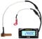 Termometro Digitale Universale per Moto, 4 in 1 Moto Temperatura del motore Radiatore Temperatura Orologio Voltmetro per Moto, con Sensore Temperatura Sonda Metallica, 10mm Adattatore