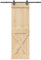 vidaXL Puerta corredera con herrajes madera maciza de pino 70x210 cm