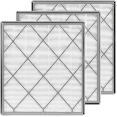 3 Pack HE401 Replacement Filter for Shark 4 Air Purifier HE400, HE401, HE402, HE405, HE4FKPET, H13 True HEPA with Advanced Odor Blocking Filter