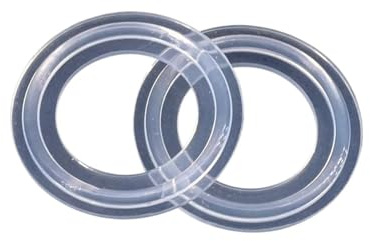 AUOQKQUT 5pcs Tri Clamp Transparent Silicon Gasket Sealing Ring Flat Washer 1/2 3/4 1 1.5 2 3 4 (133mm-145mm)