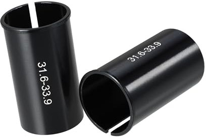 A ABSOPRO 2 Pcs 31.6mm to 33.9mm Bike Seat Post Tube Adapter Reducing Sleeve Item Replacement